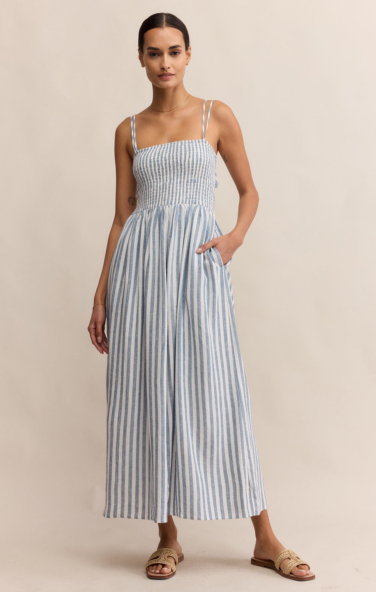 Nadine Striped Midi Dress - Z Supply
