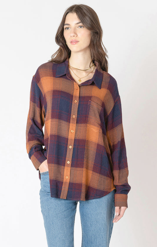 Plum Plaid Shirt-Dex