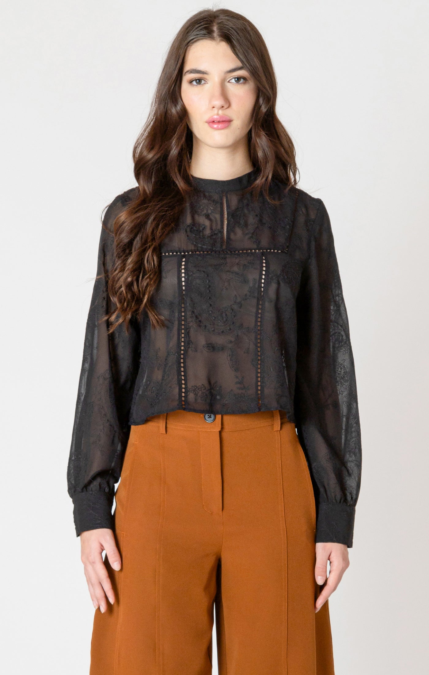 Melody Blouse- Black Tape