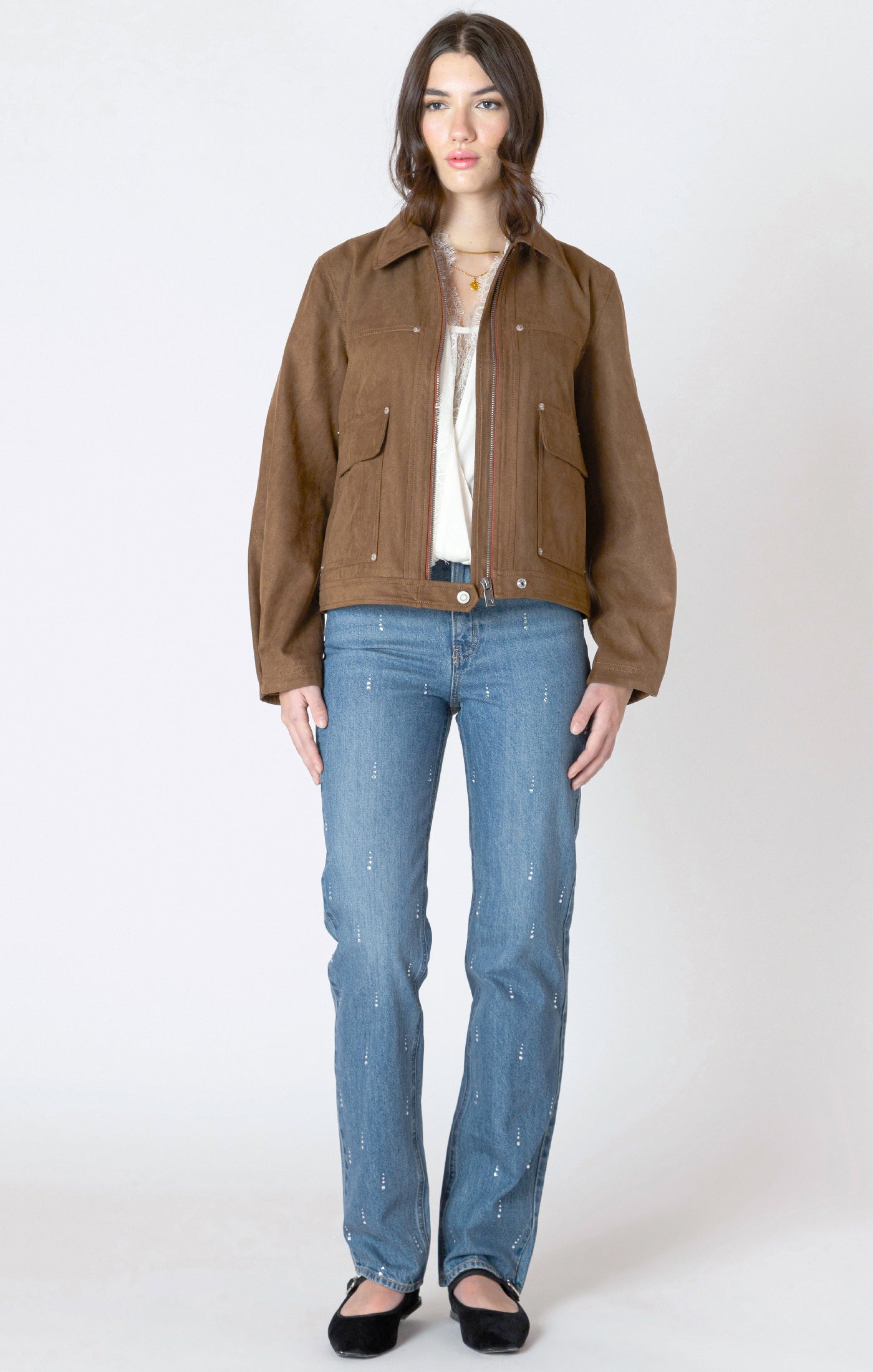 Georgia Vegan Suede Jacket-Dex