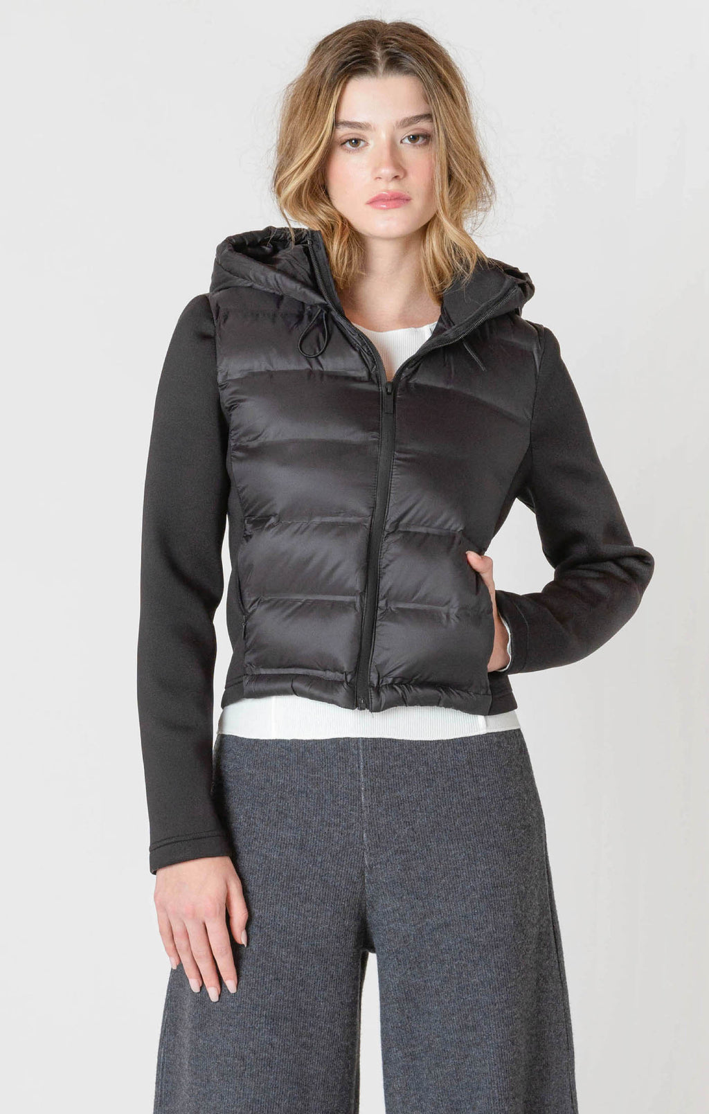 Mixed Puffer Jacket- Room34