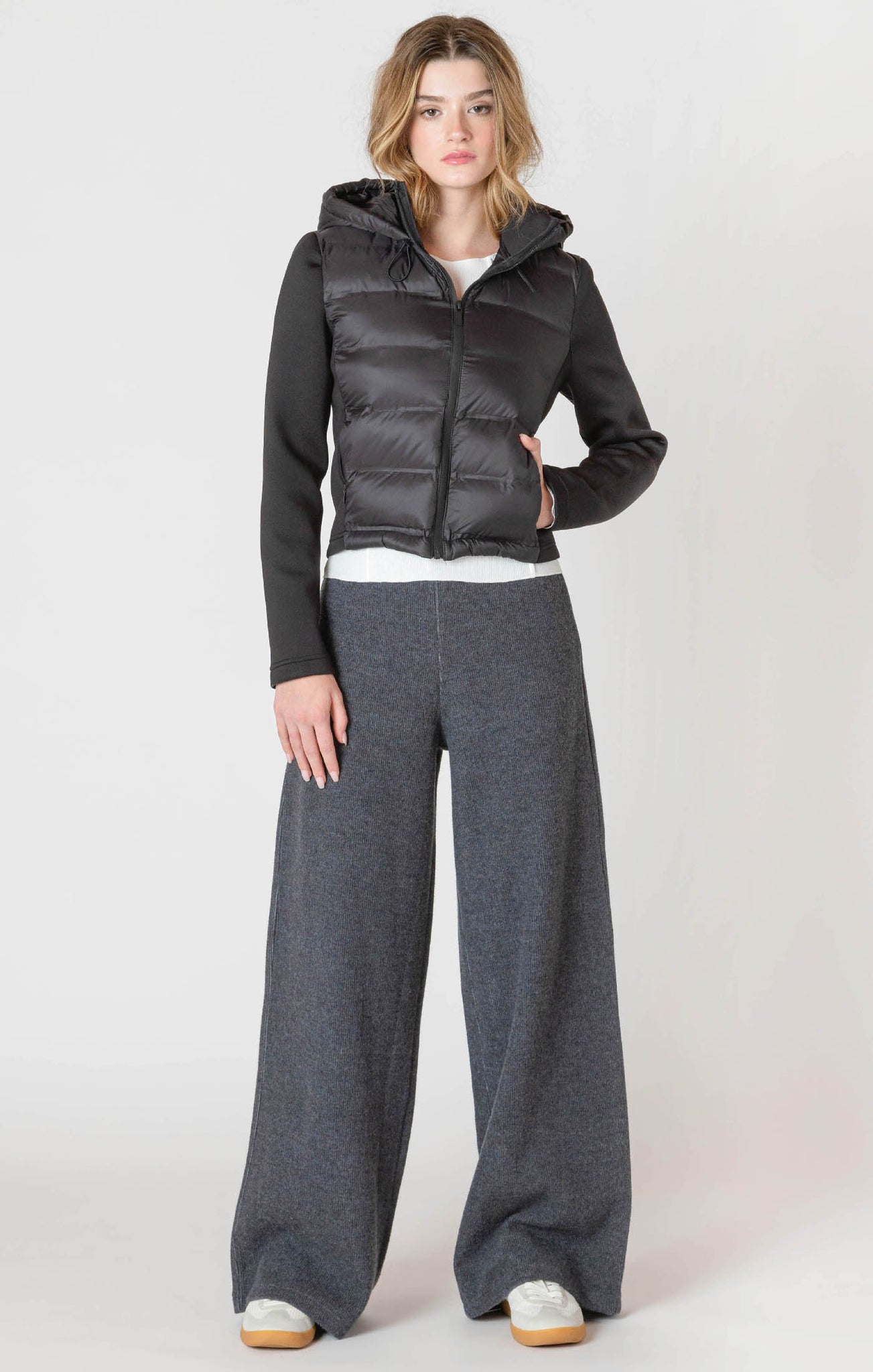 Mixed Puffer Jacket- Room34