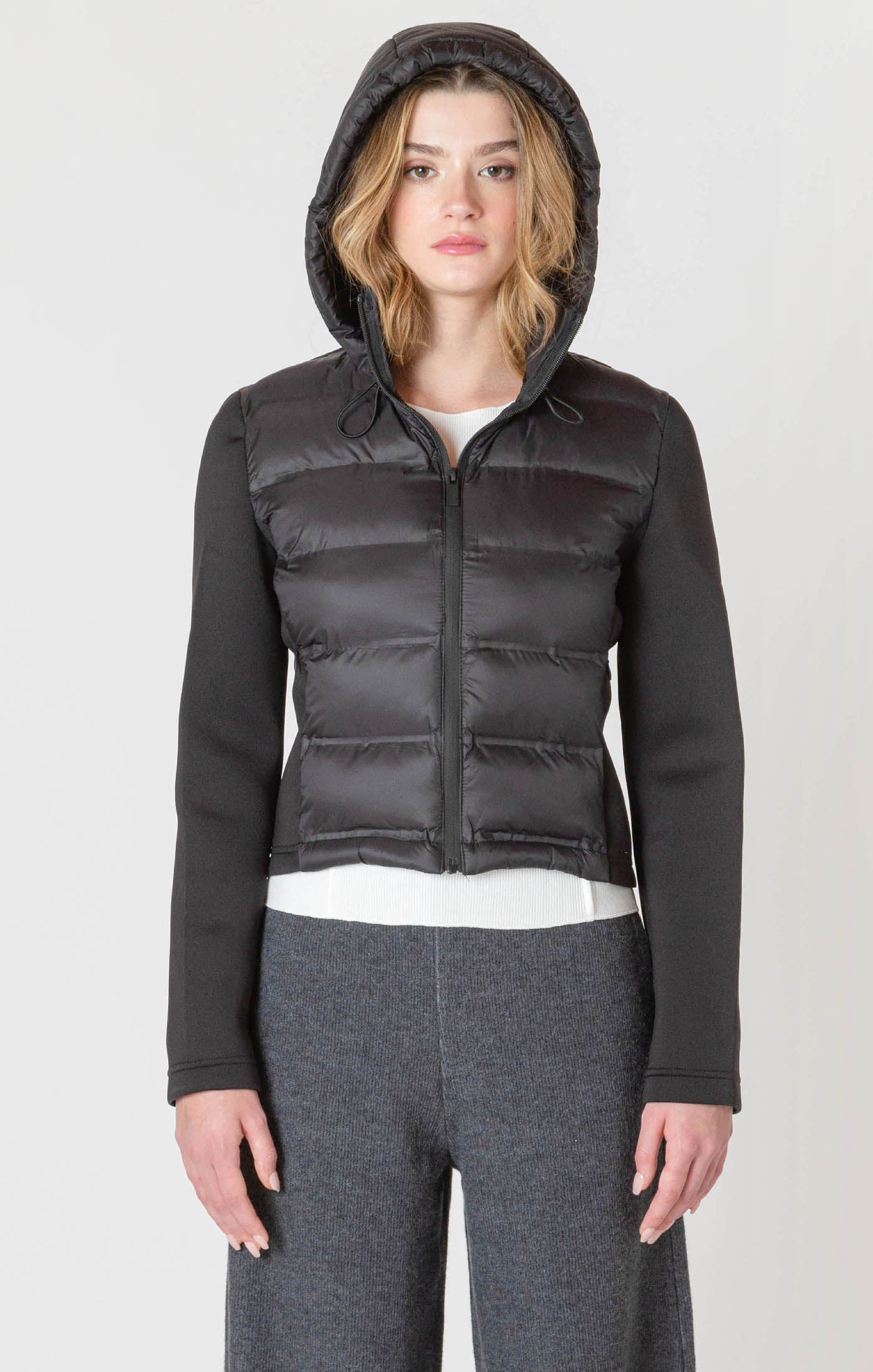 Mixed Puffer Jacket- Room34