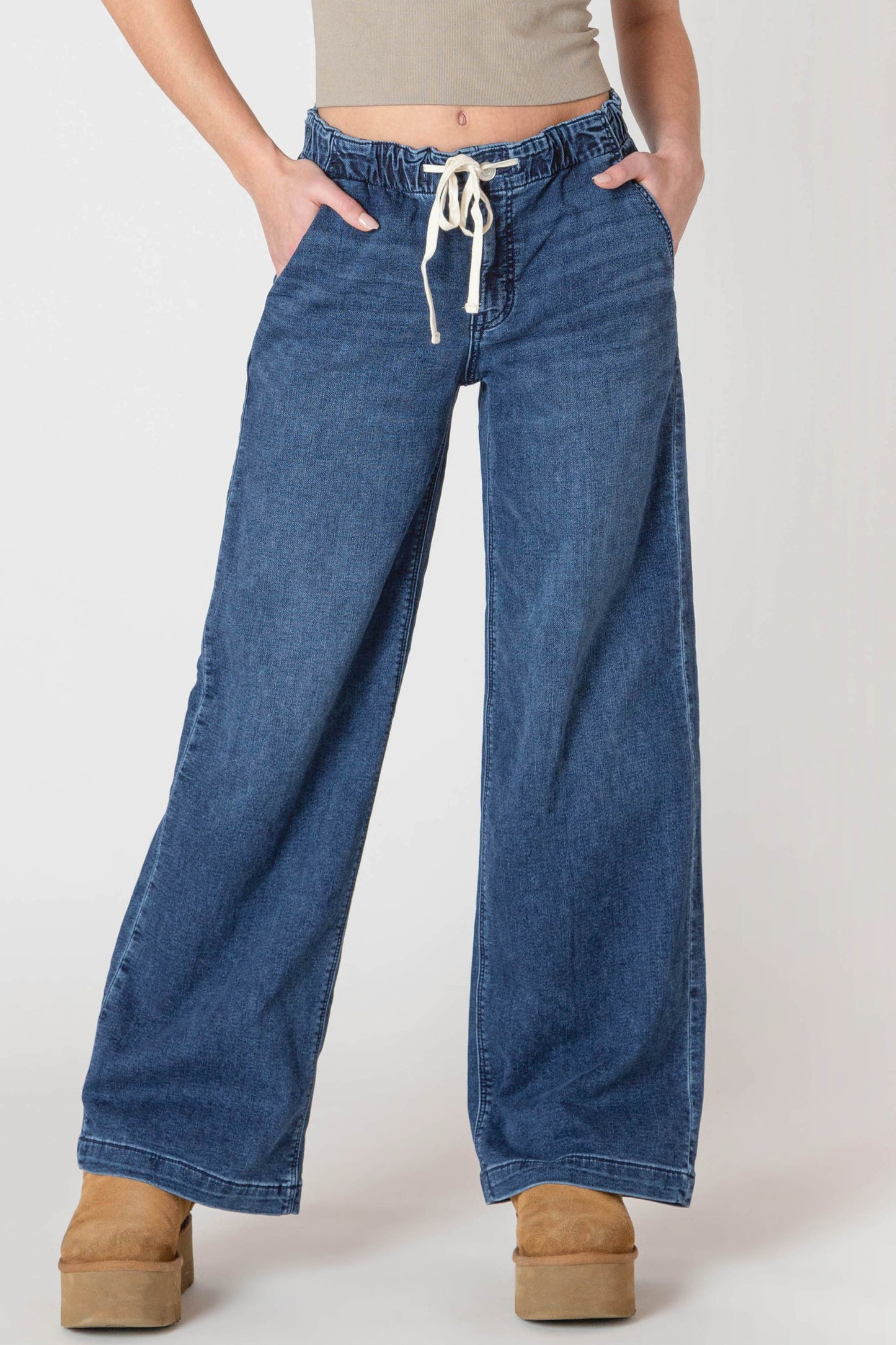 Piper Knit Denim Pant- Room 34