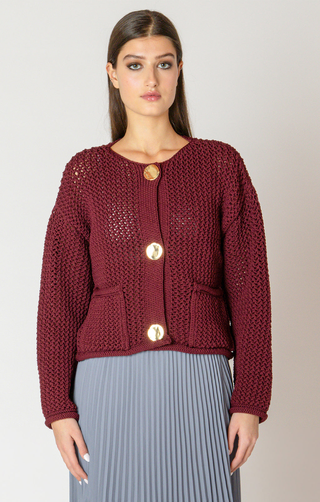 Ruby Cardi Sweater-Black Tape