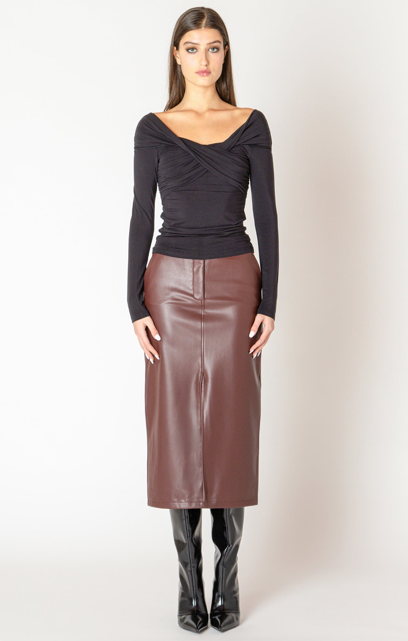 Dante Top- Black Tape