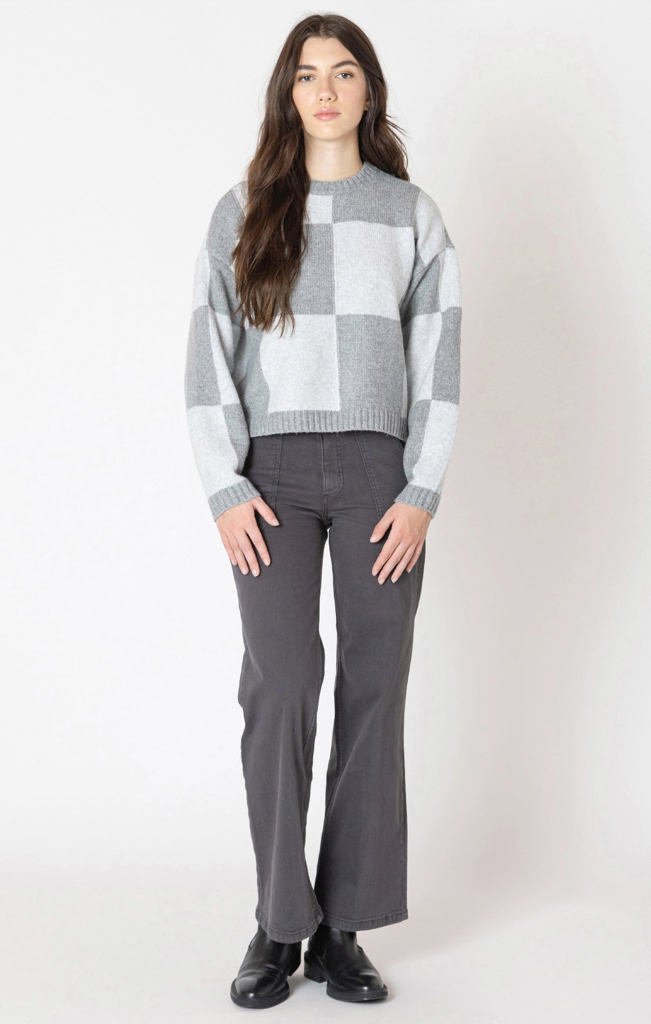 Checked Sweater-Dex