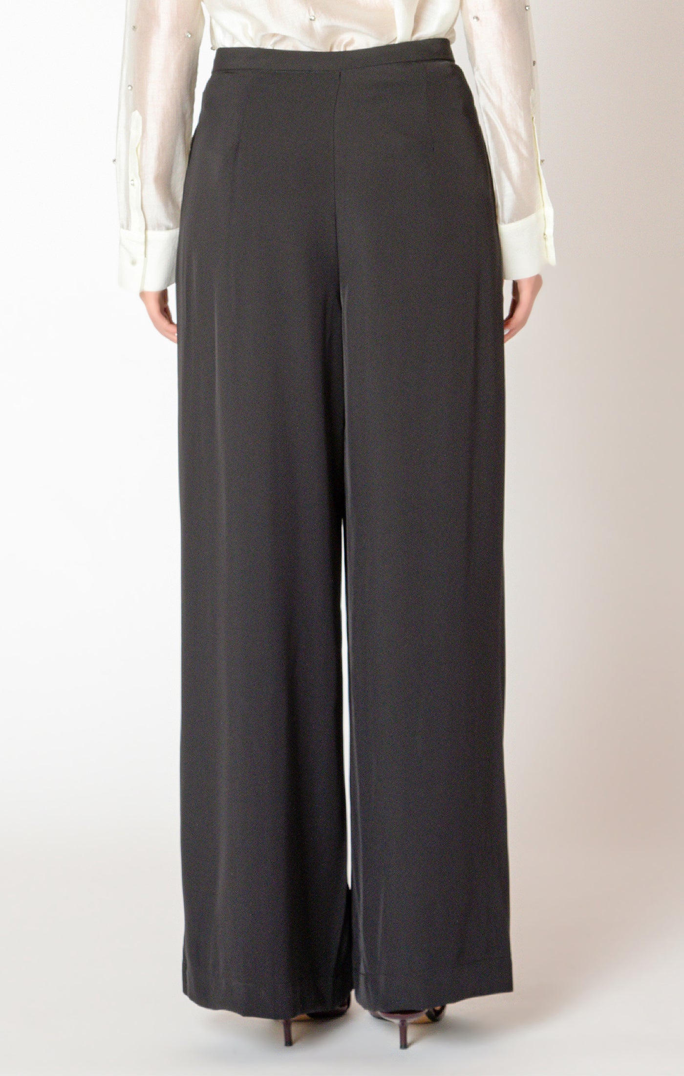 Flowy Trouser Pant- Black Tape