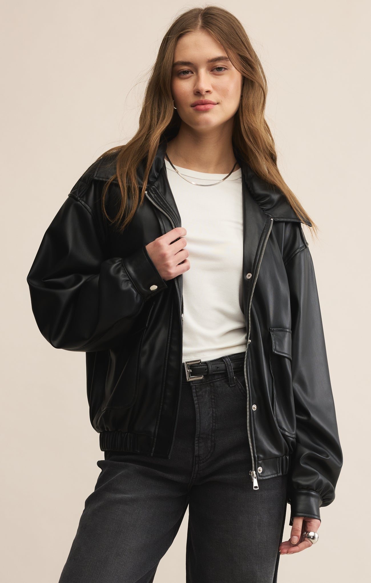 Idols-Vegan Leather Jacket-Z Supply