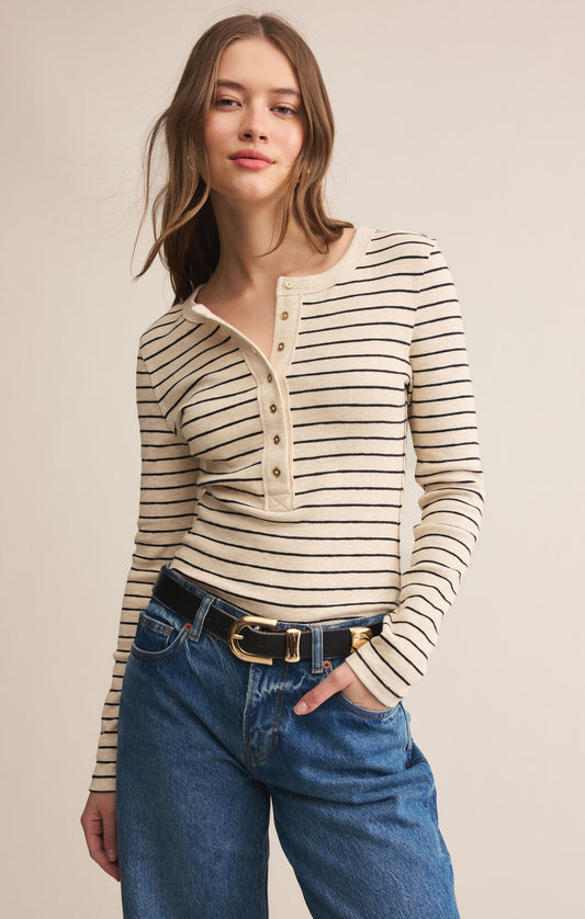 Eve Striped Henley- Z Supply