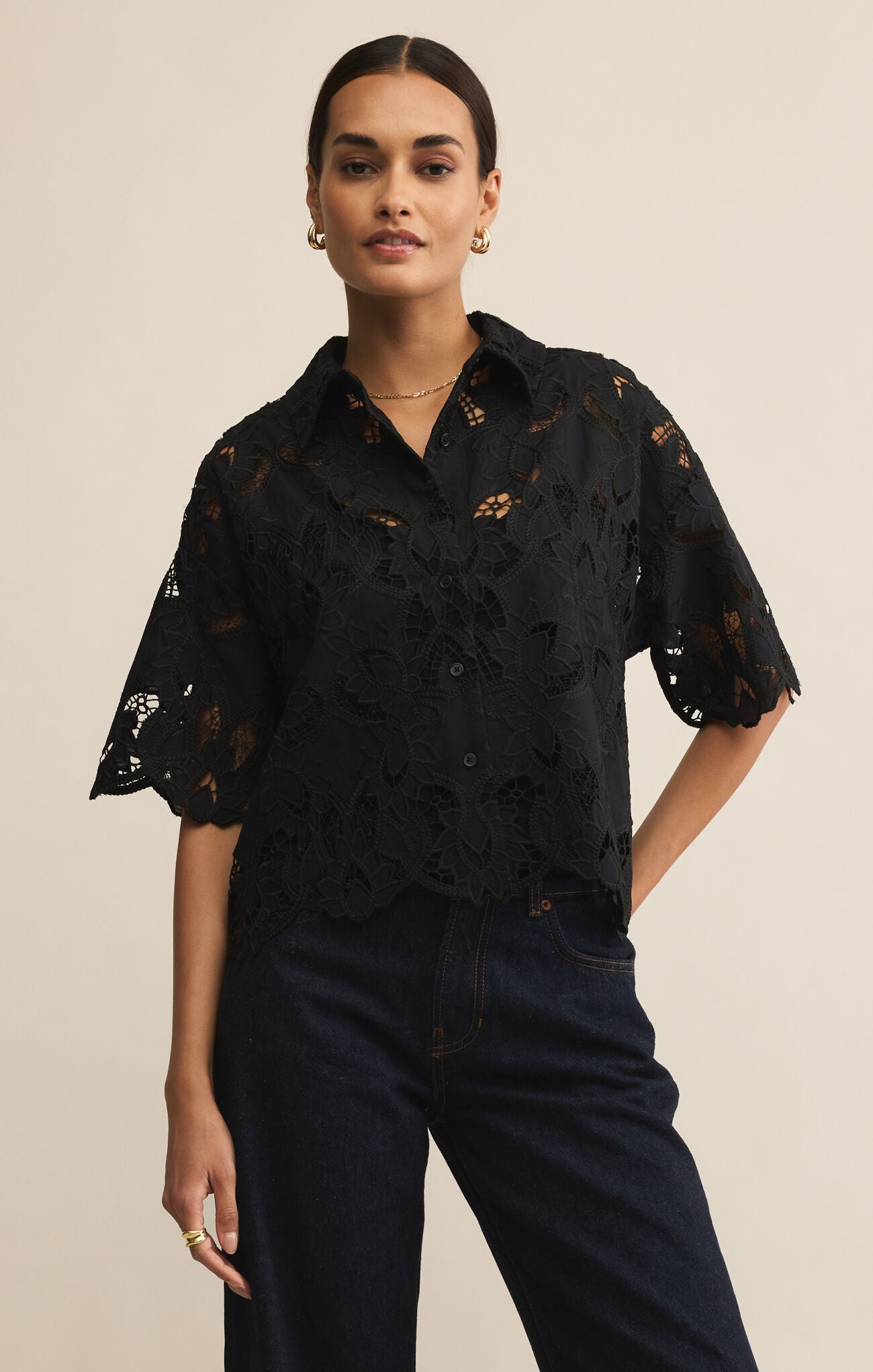 Midnight Lace Shirt- Z Supply