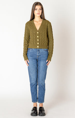 Evergreen Cardigan-Black Tape