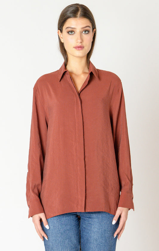 Terracotta Blouse-Black Tape