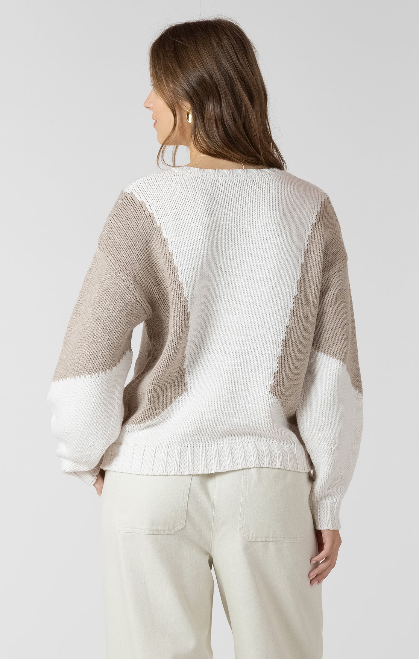 Colour Block Knit Sweater- Dex