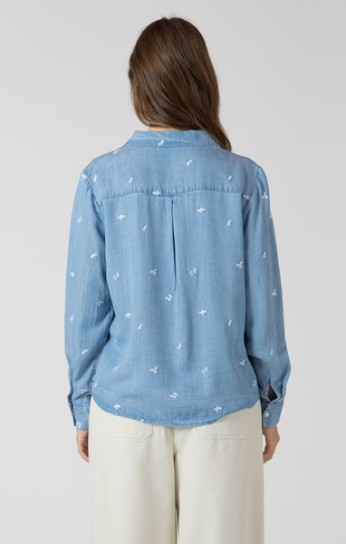 Andrea Flower Tencel Shirt-Dex - Uforia Muse 