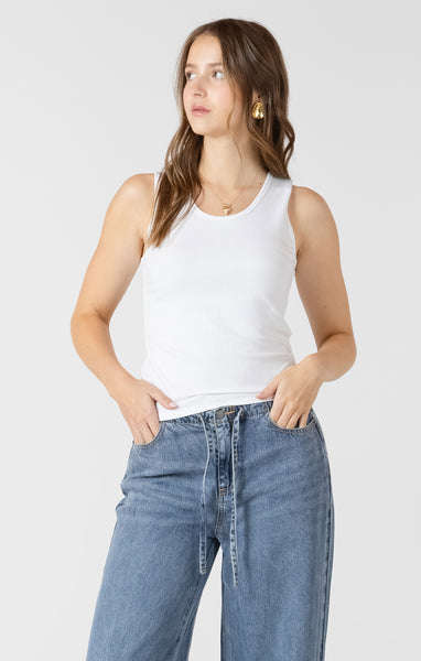 Essential Tank-White-Dex - Uforia Muse 