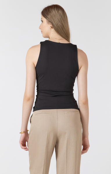 Scoop Tank-Black Tape - Uforia Muse 