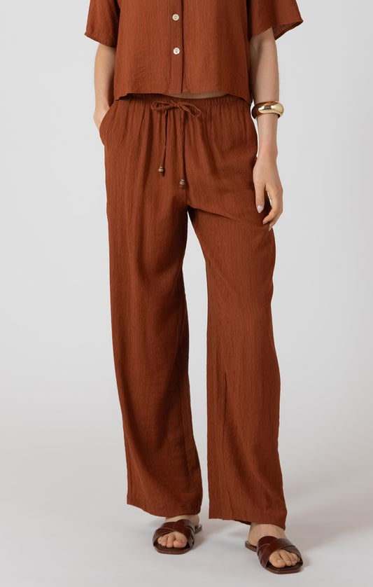 Burnt Sienna Wide Leg Pant- Dex - Uforia Muse 