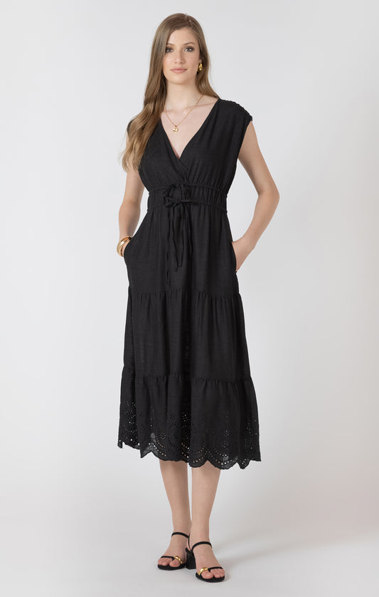 Rebecca Dress- Black Tape - Uforia Muse 