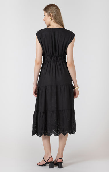 Rebecca Dress- Black Tape - Uforia Muse 