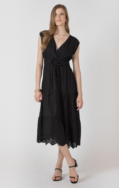 Rebecca Dress- Black Tape - Uforia Muse 