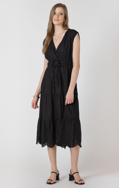 Rebecca Dress- Black Tape - Uforia Muse 