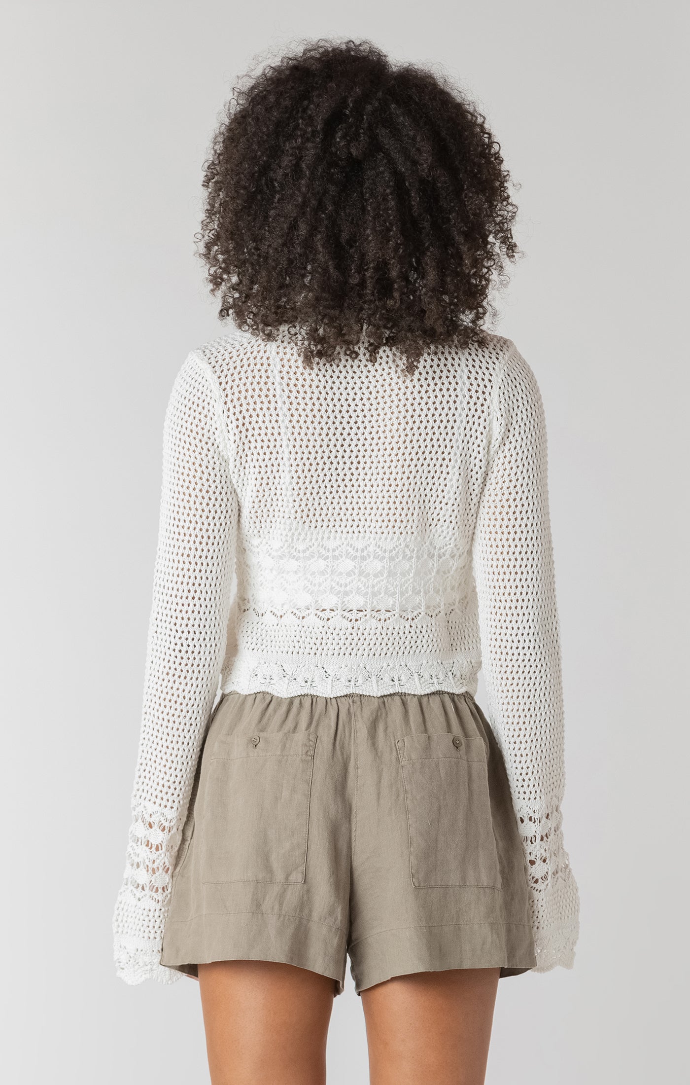 Kimberly Crochet Cardi-Blue or Cream- Room 34 - Uforia Muse 
