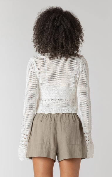 Kimberly Crochet Cardi-Blue or Cream- Room 34 - Uforia Muse 