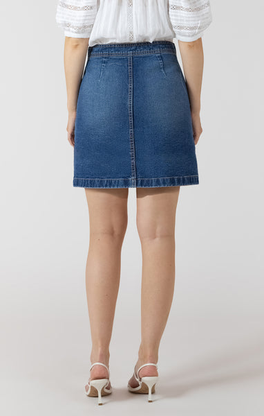 Bexter Denim Skirt- Dex - Uforia Muse 