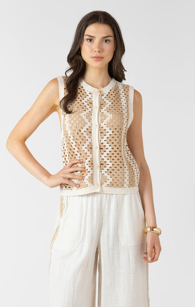 Palm Beach Sleeveless Top-Dex - Uforia Muse 