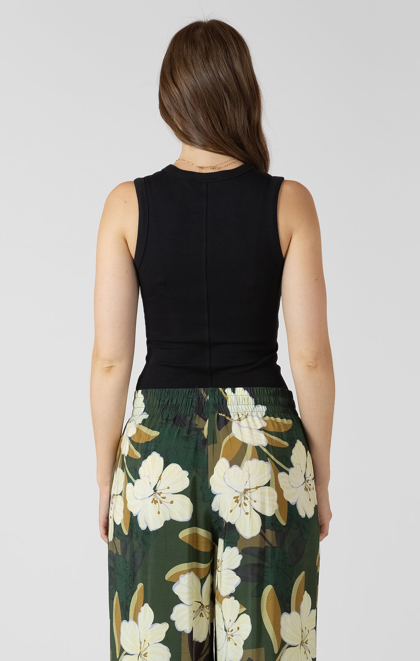 Basics Ribbed Tank-Black-Dex - Uforia Muse 