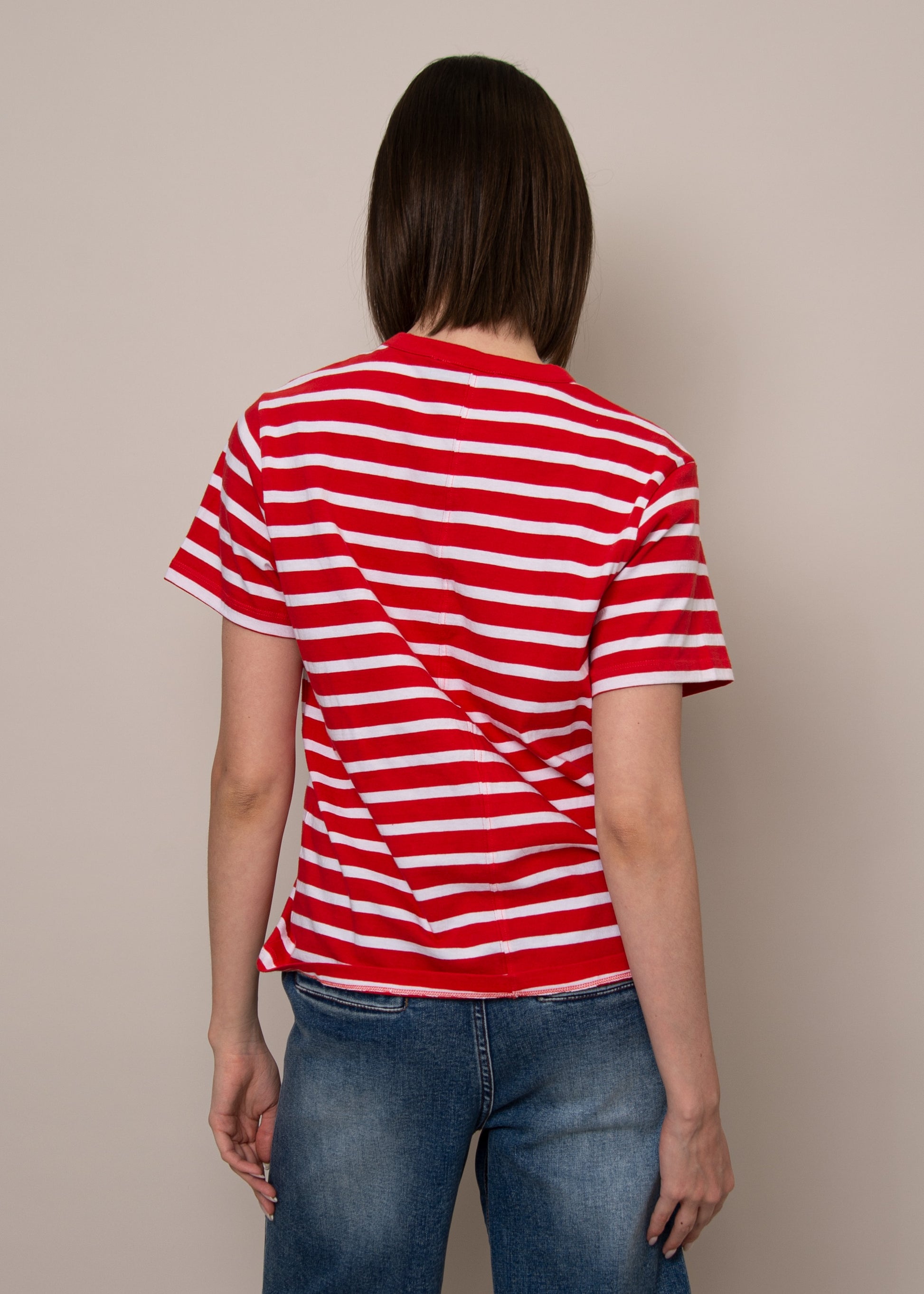 Basic Crew- Cherry Stripe-Rd Style - Uforia Muse 