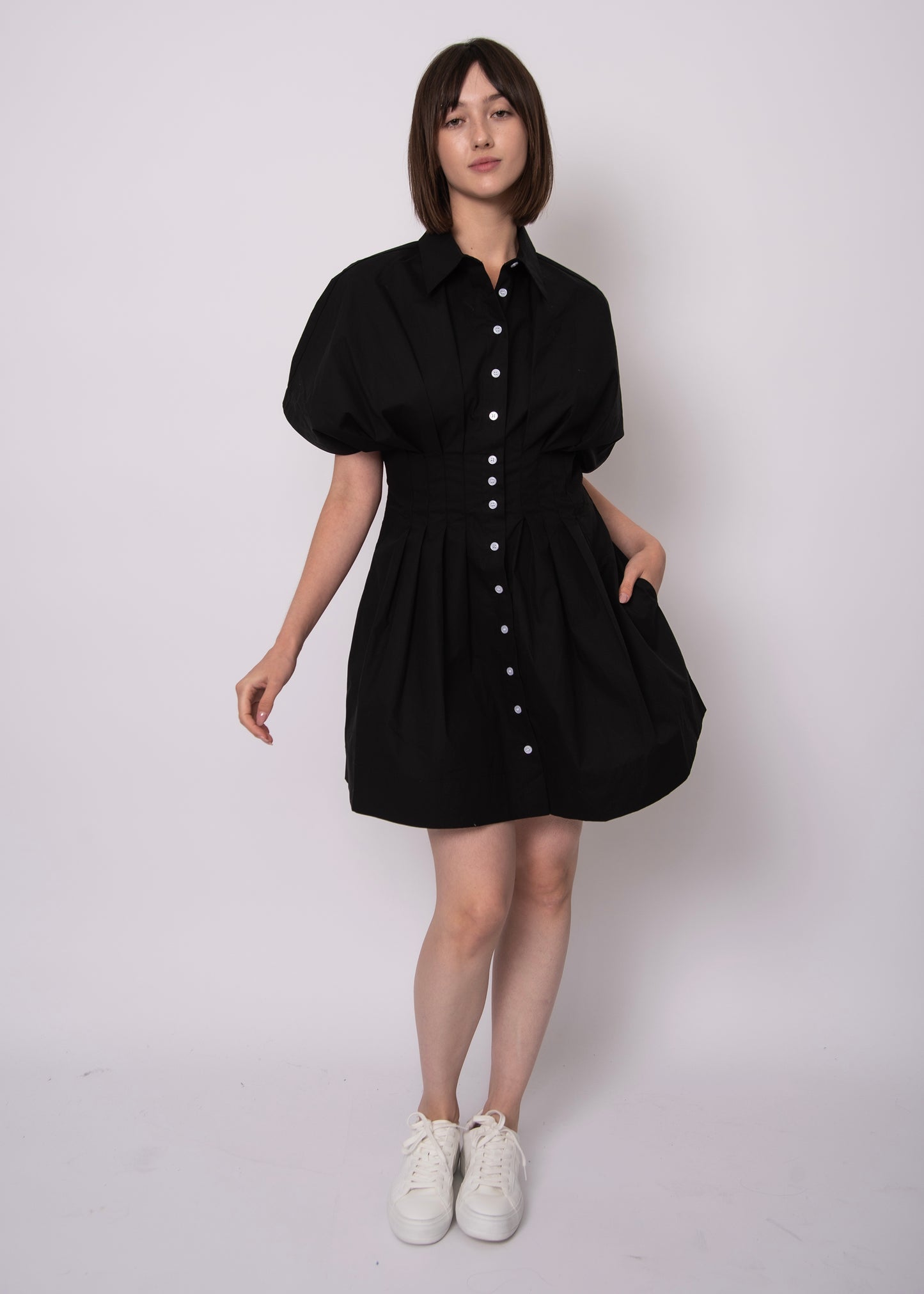 Lorine Poplin Mini Dress-Rd Style - Uforia Muse 