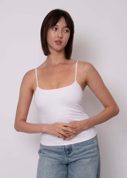 Rila Skinny Strap Tank-White or Black-Rd Style - Uforia Muse 