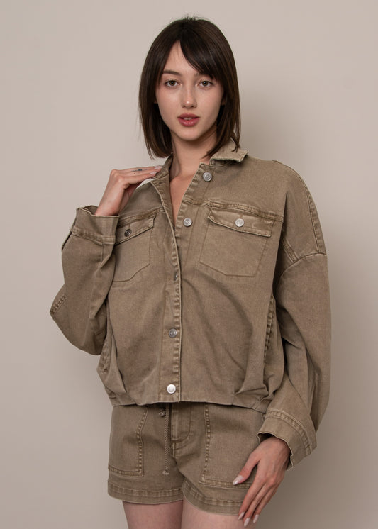 Rumi Twill Jacket-Rd Style - Uforia Muse 