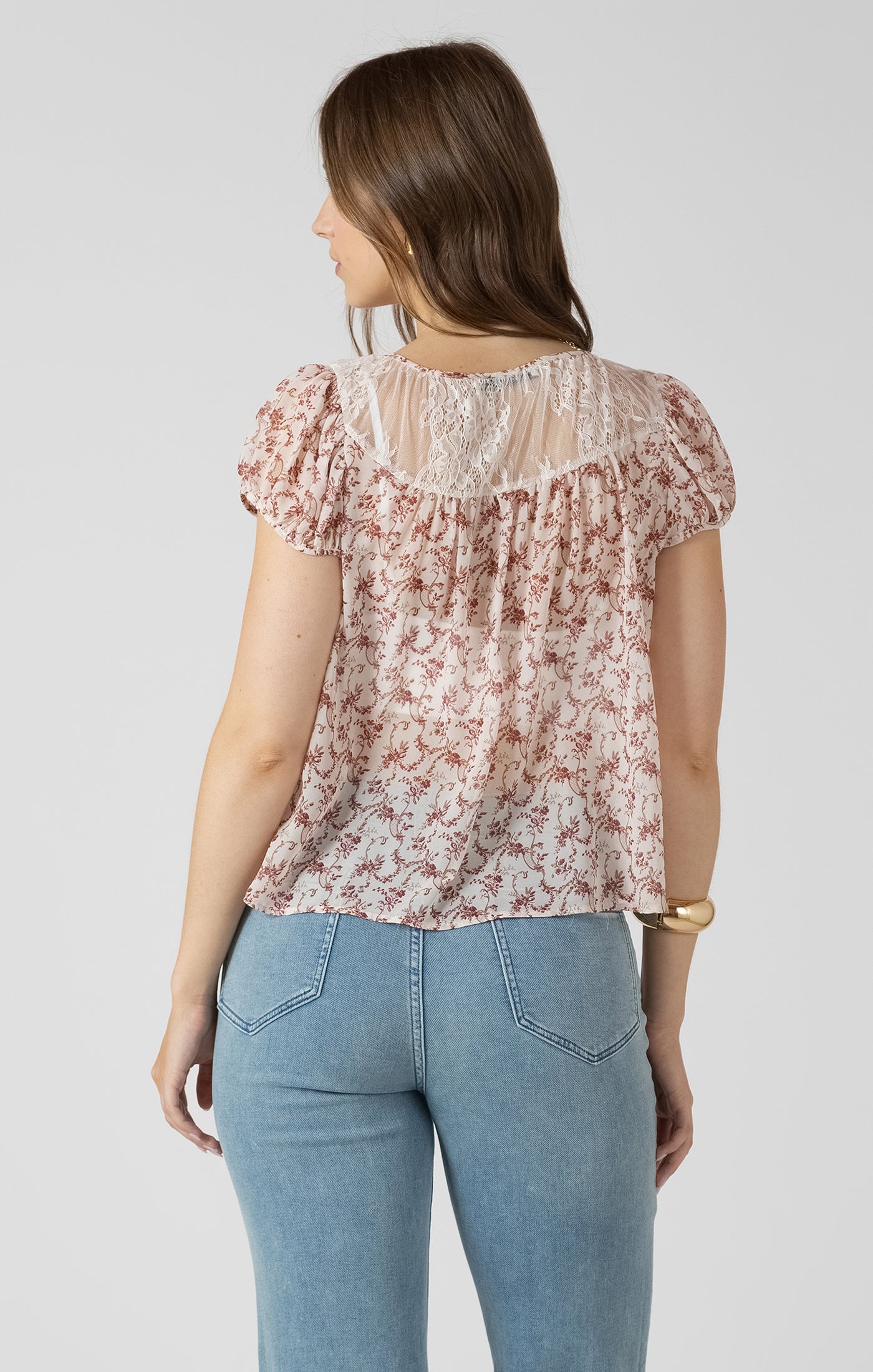 Floral Vine Blouse- Dex - Uforia Muse 