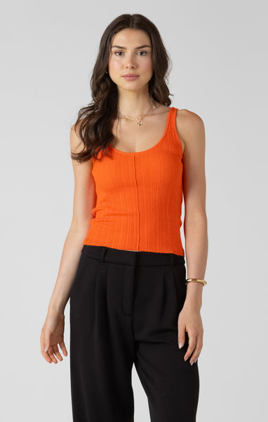 Orange Burst Tank Top-Dex - Uforia Muse 