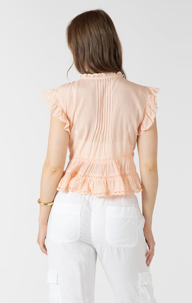 Peach Fizz Blouse-Dex - Uforia Muse 