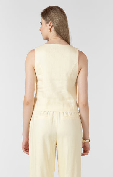 Lemon Drop Tie Top-Black Tape - Uforia Muse 