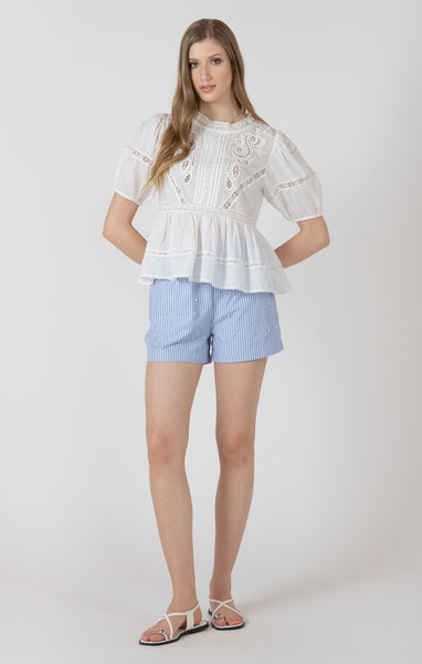 Bradley Blouse-Black Tape - Uforia Muse 