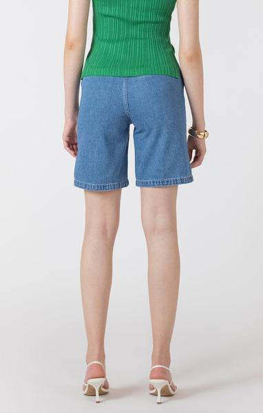 Bermuda Denim Short-Black Tape - Uforia Muse 