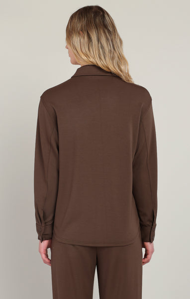 Darla Scuba Jacket-Milk Chocolate-Dex