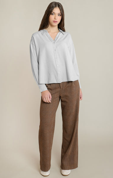 Pinstripe Collar Blouse- Dex