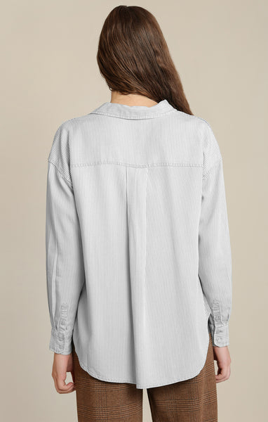 Pinstripe Collar Blouse- Dex