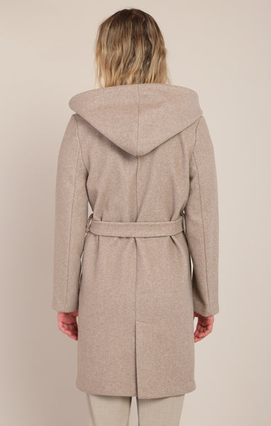Stone Belted Hood Coat- Room 34