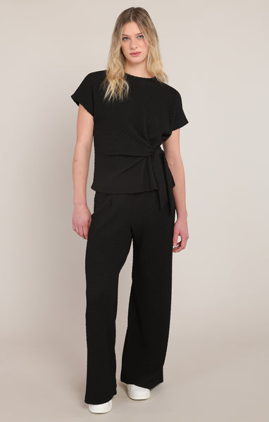 Texture Wide Leg Pant-Room 34
