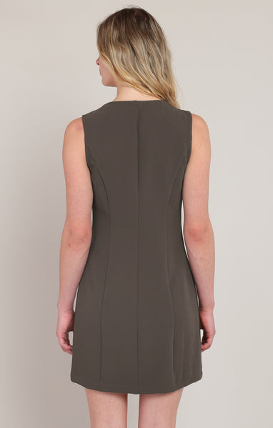 Sammie Button-Up Mini Dress- Dex