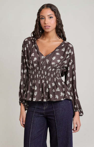 Norma Smocked Blouse-Dex