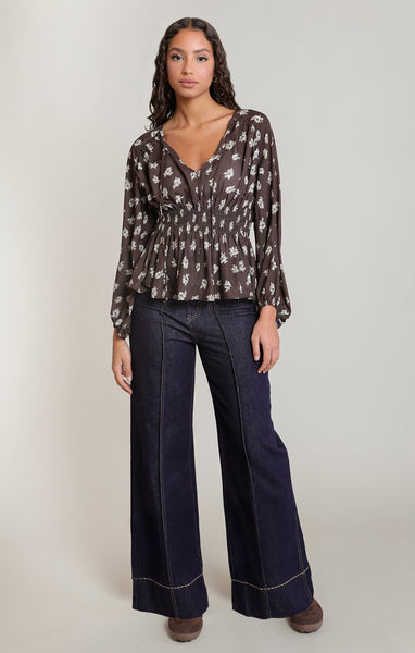 Norma Smocked Blouse-Dex