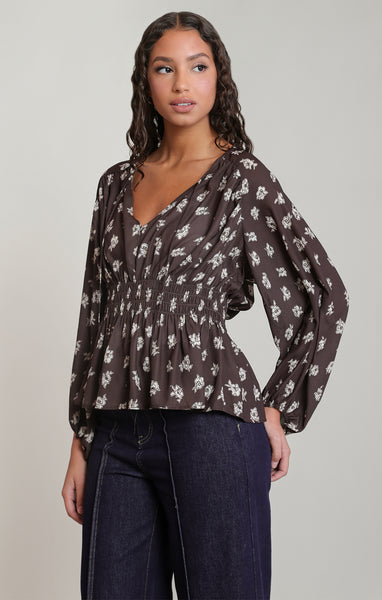 Norma Smocked Blouse-Dex